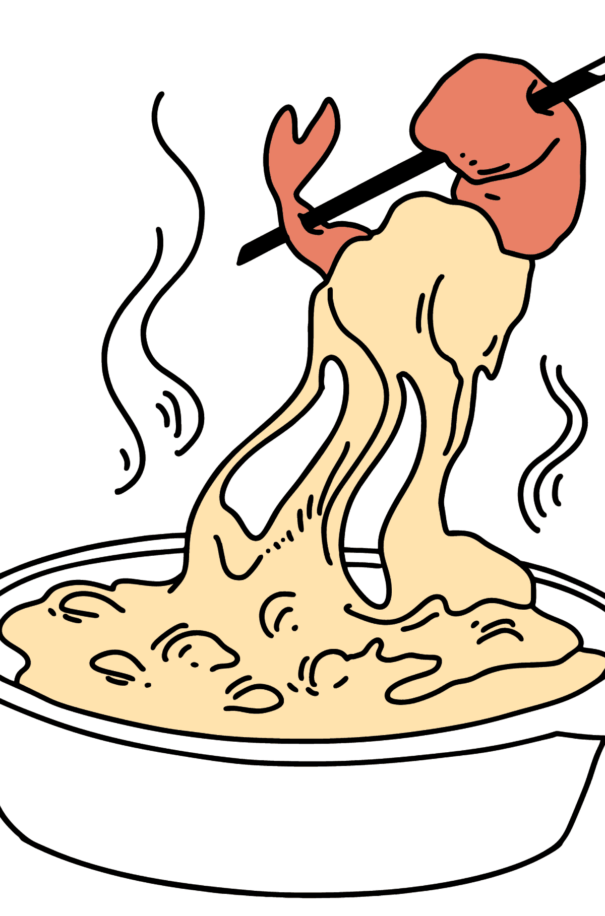 Fondue coloring page - Coloring Pages for Kids
