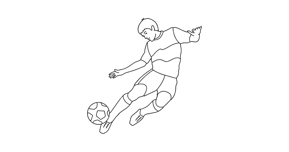 Раскраски Футбольный мяч