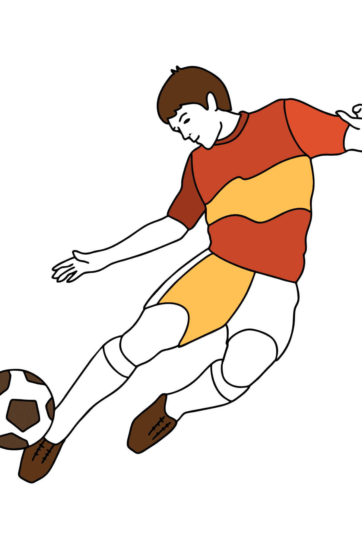 UEFA Professional Footballer сoloring page - Coloring Pages for Kids