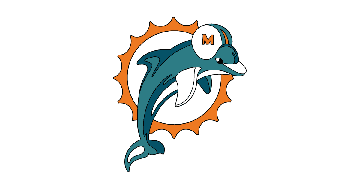 NFL Miami Dolphins сoloring page ♥ Online and Print for Free!