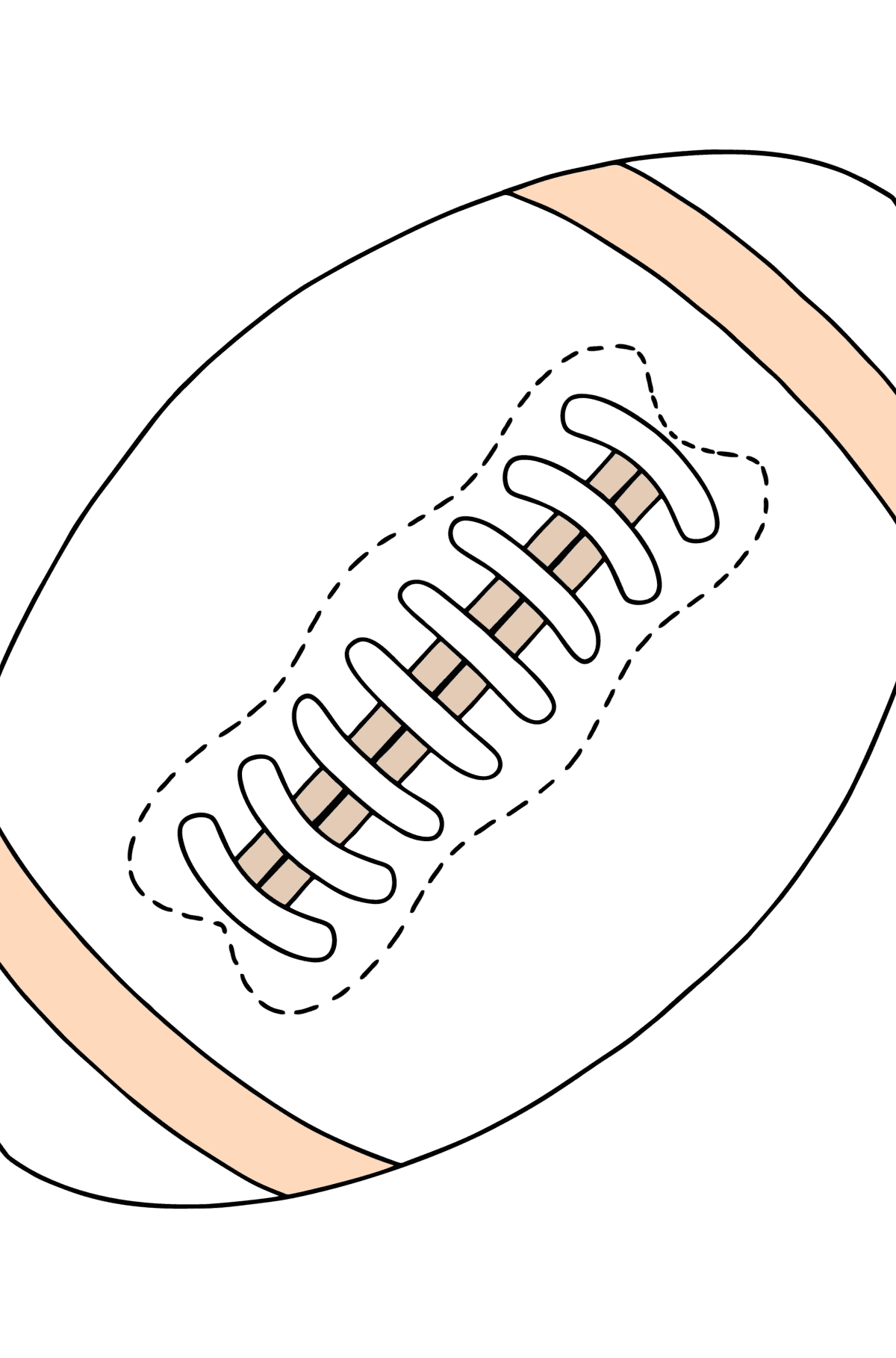NFL Ball сoloring page - Coloring Pages for Kids