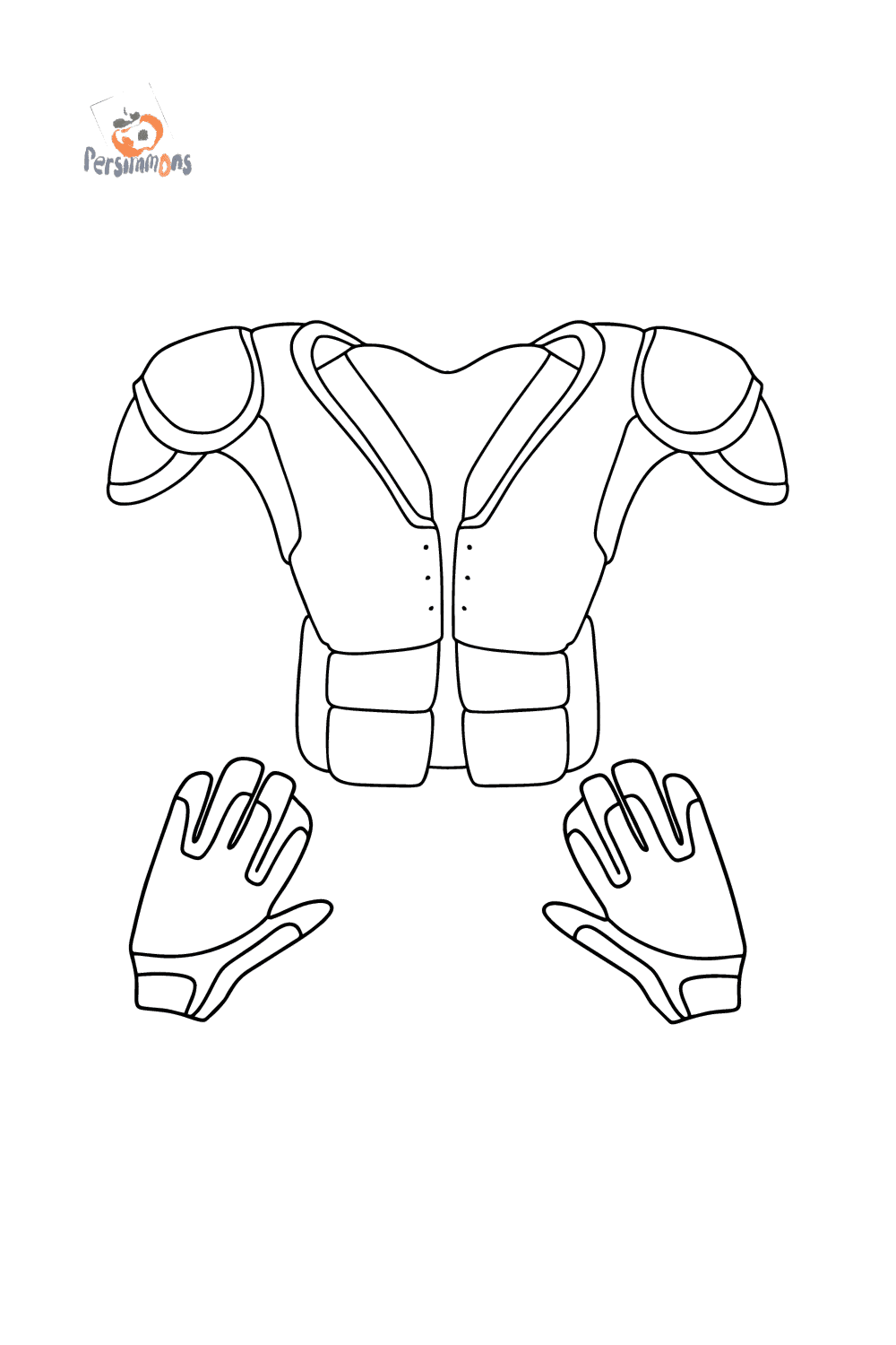 NFL Protective Gear сolouring page ♥ Online and Print for Free!