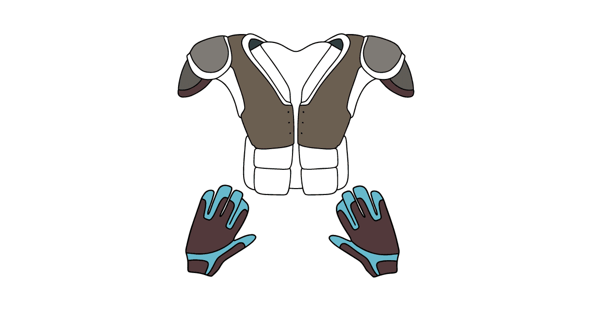 NFL Protective Gear сolouring page ♥ Online and Print for Free!