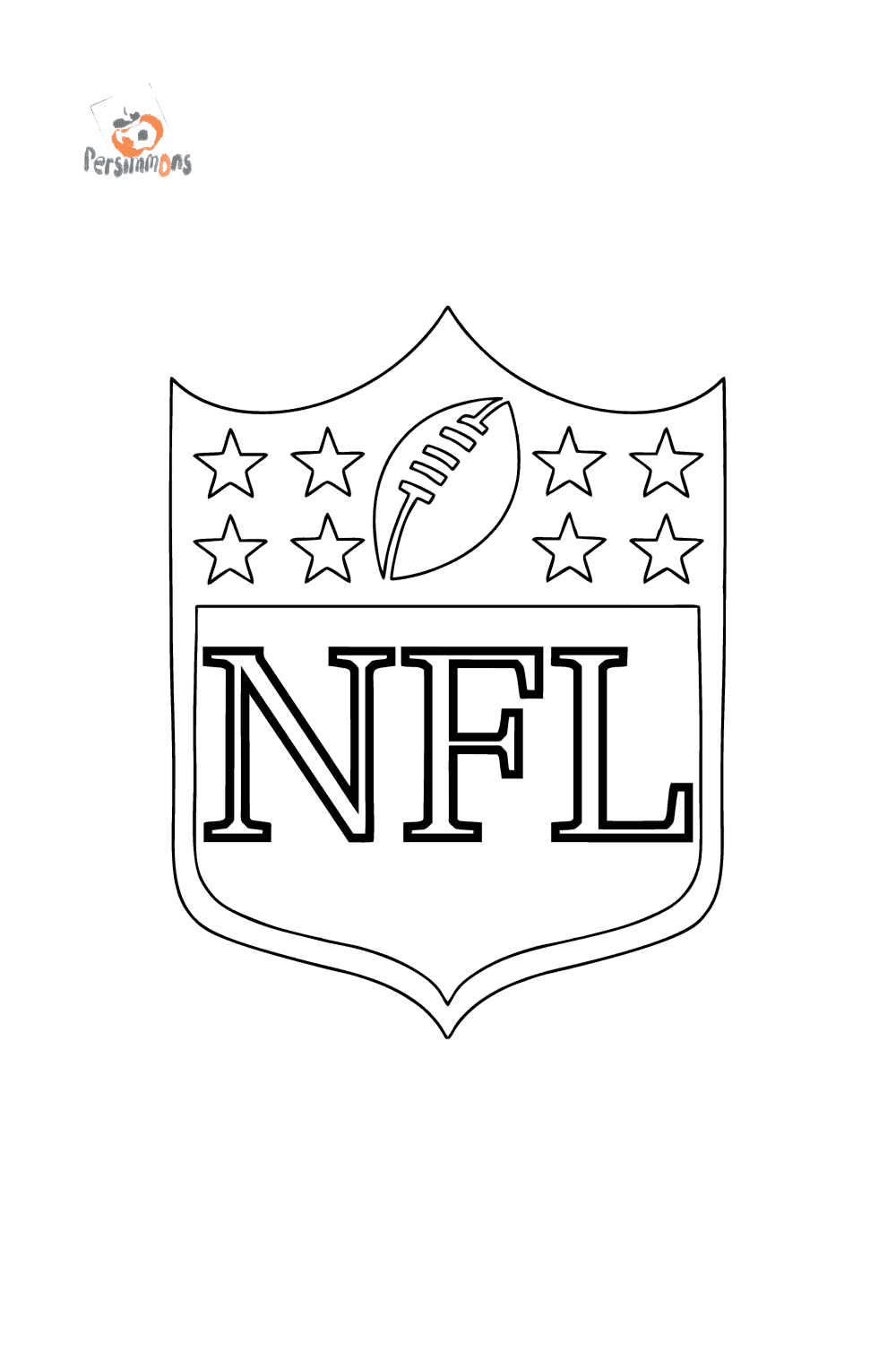 NFL Logo сoloring page ♥ Online and Print for Free!