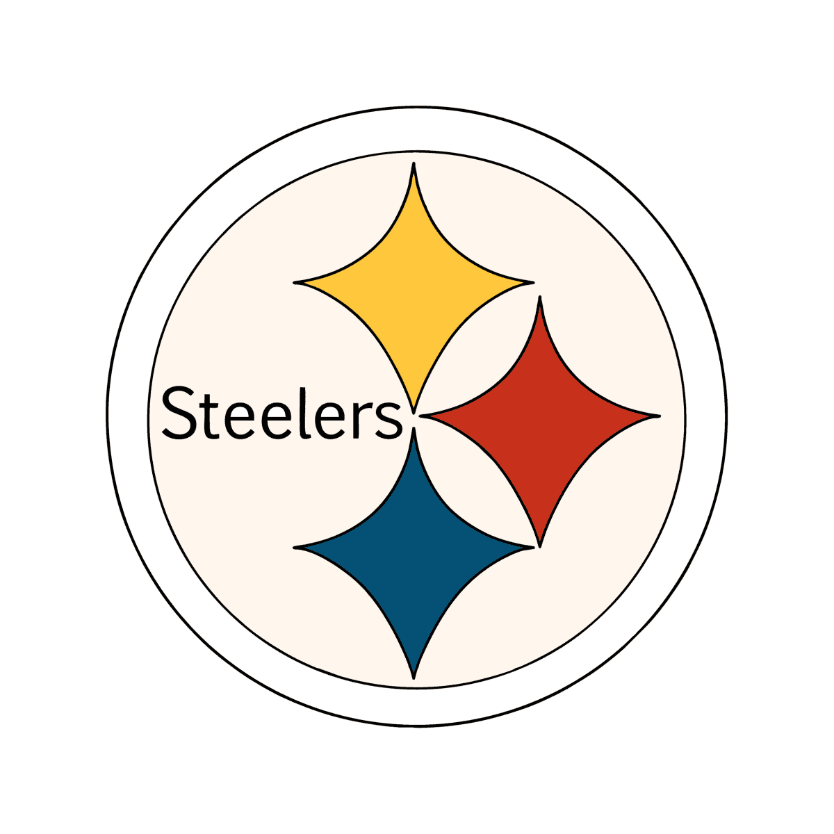 Dibujo Acereros de pittsburgh de la nfl para colorear ♥ en Línea