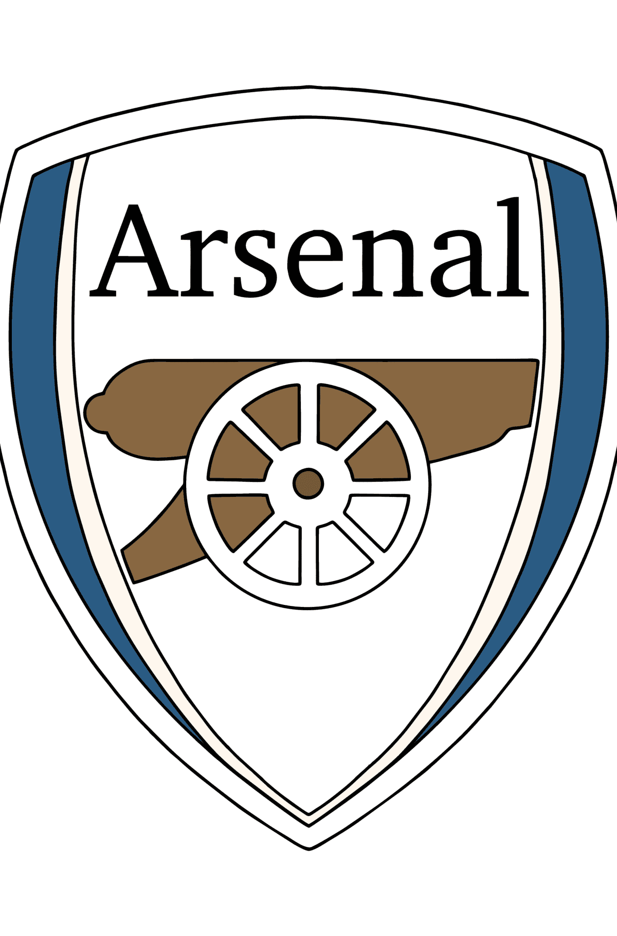 UEFA Arsenal сoloring page - Coloring Pages for Kids