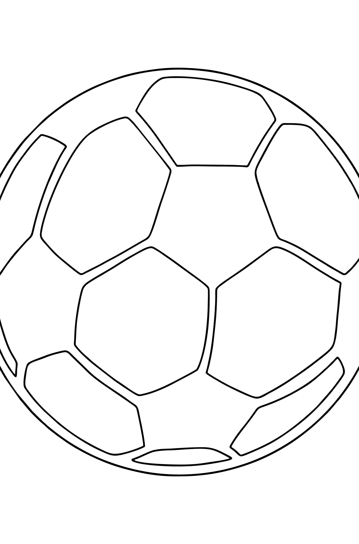 Tegning til fargelegging UEFA ball - Tegninger til fargelegging for barn