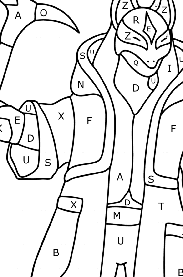 Fortnite Drift coloring page ♥ Online and Print for Free!