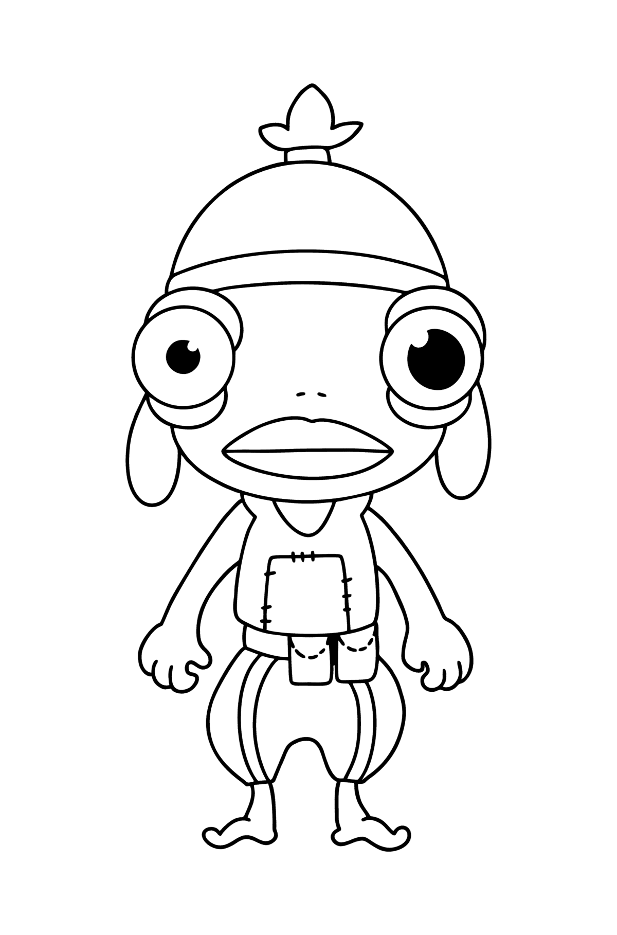 Desenho de Ninja de Fortnite para colorir