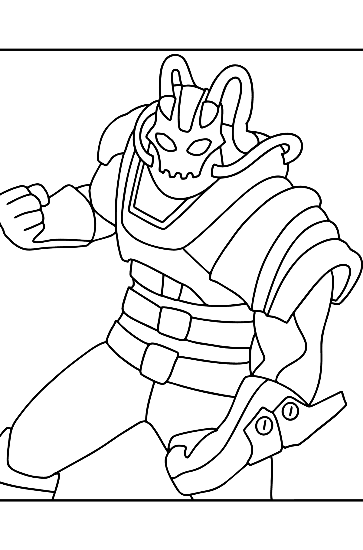 Fortnite Kit coloring page - Coloring Pages for Kids