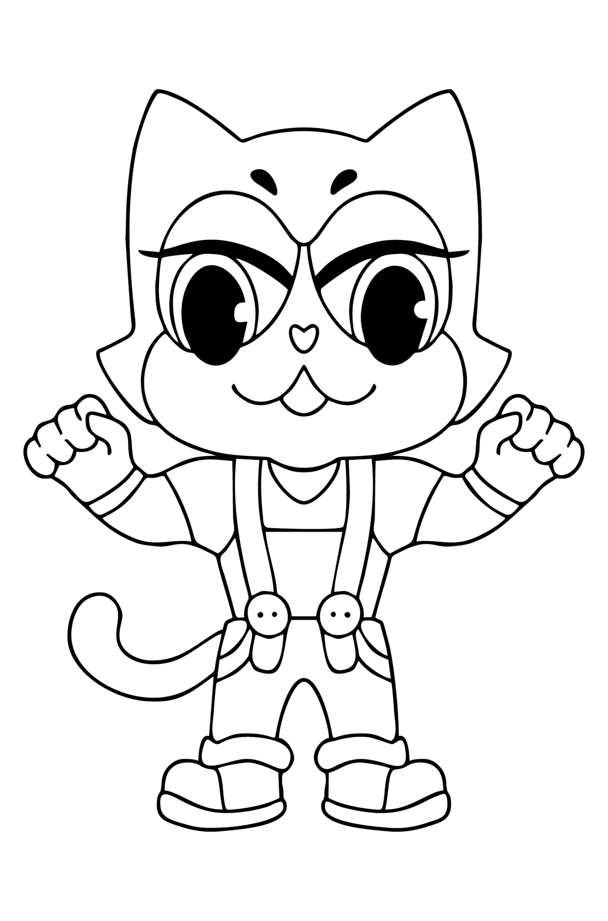 Fortnite Funko POP Meowscles coloring page - Coloring Pages for Kids
