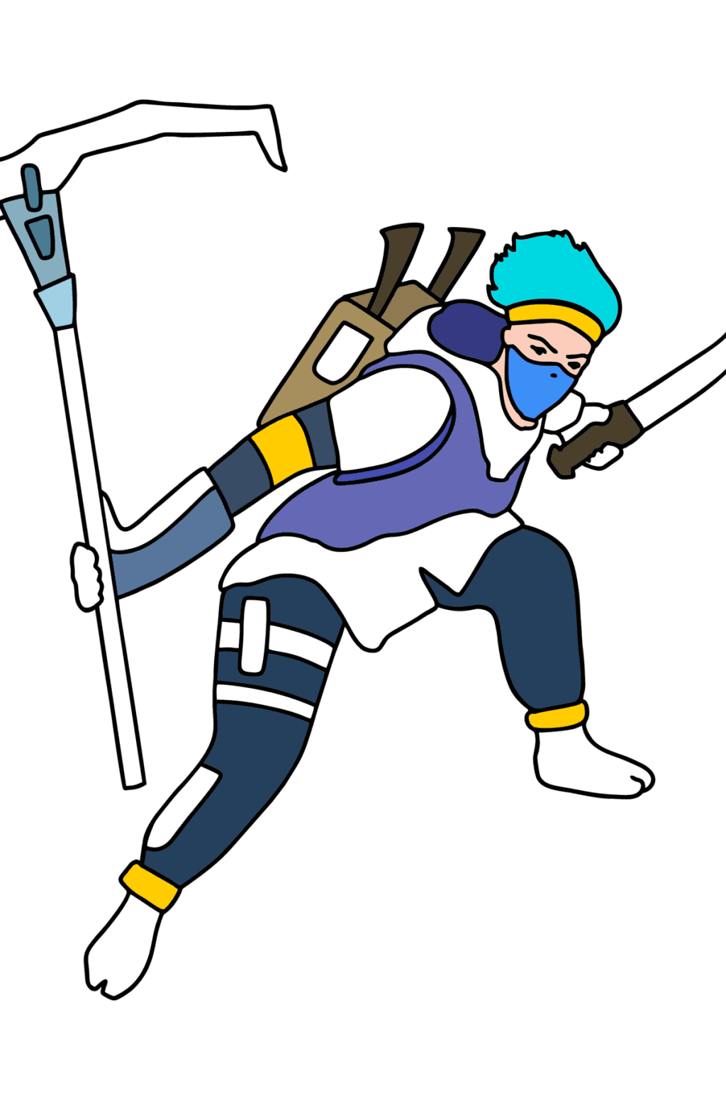 Fortnite Llama coloring page ♥ Online and Print for Free!