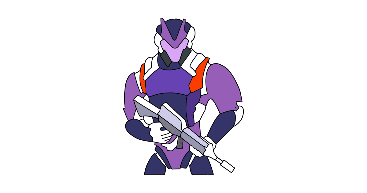 Kleurplaat Fortnite Omega - Gratis | Coloring-for-Kids.com