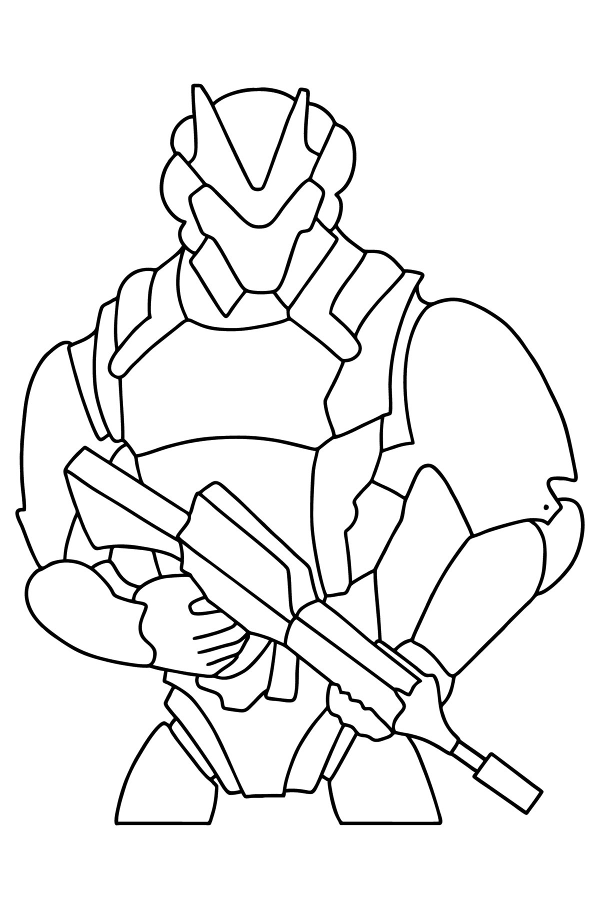 Fortnite Omega coloring page - Coloring Pages for Kids