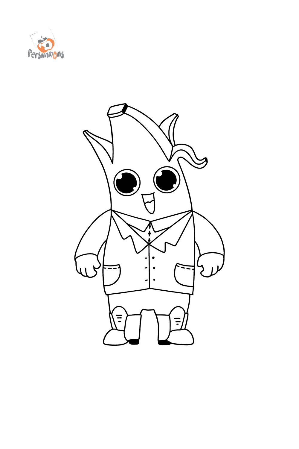 Målarbild Fortnite Peely gratis | Coloring-for-Kids.com