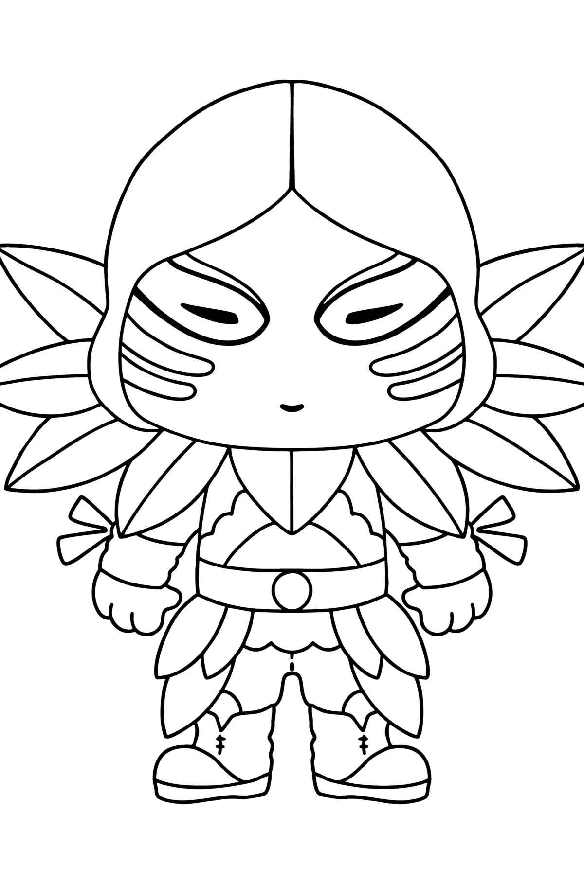 Fortnite Funko POP Raven coloring page - Coloring Pages for Kids