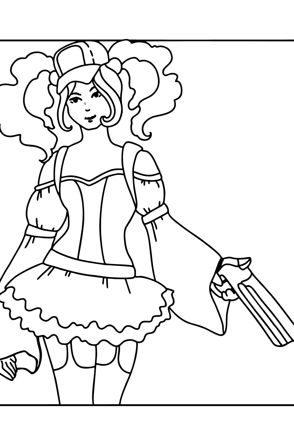 Fortnite Zoey coloring page - Coloring Pages for Kids
