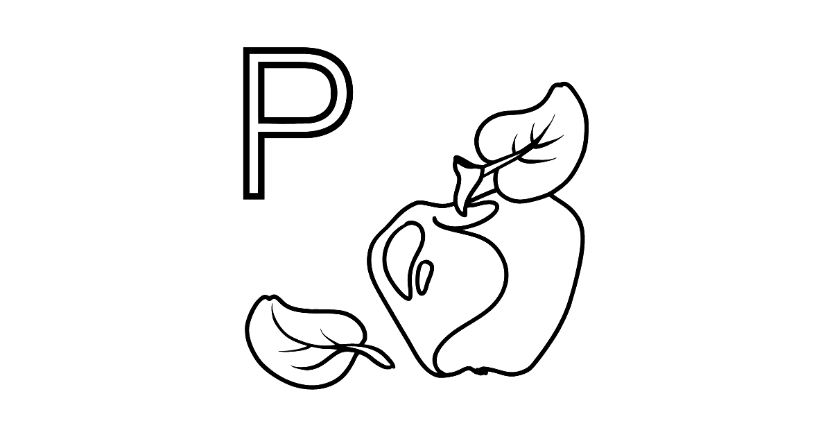 French Letter P coloring pages ♥ Print and Online Free!