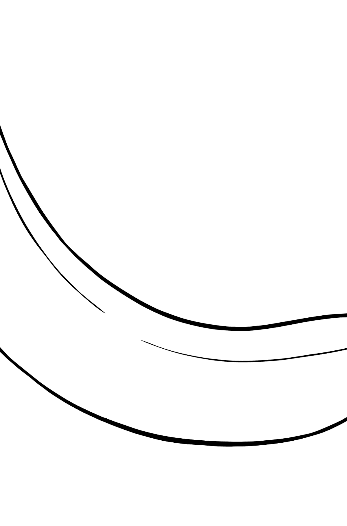Banana coloring page - Coloring Pages for Kids