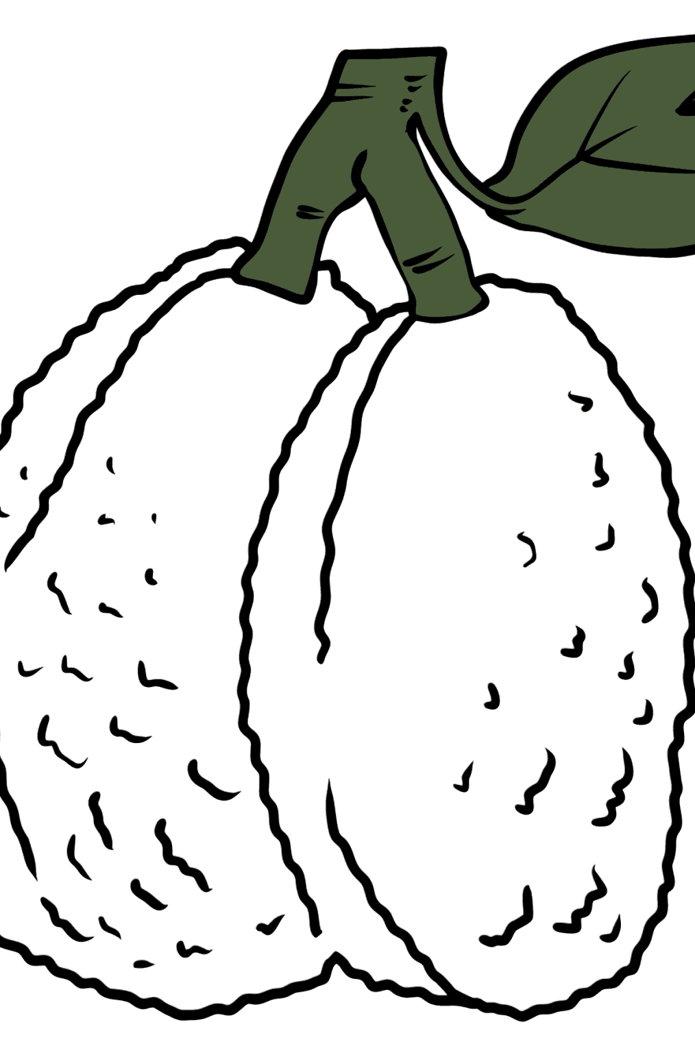 Fruit set oloring page for kids printable for free 
