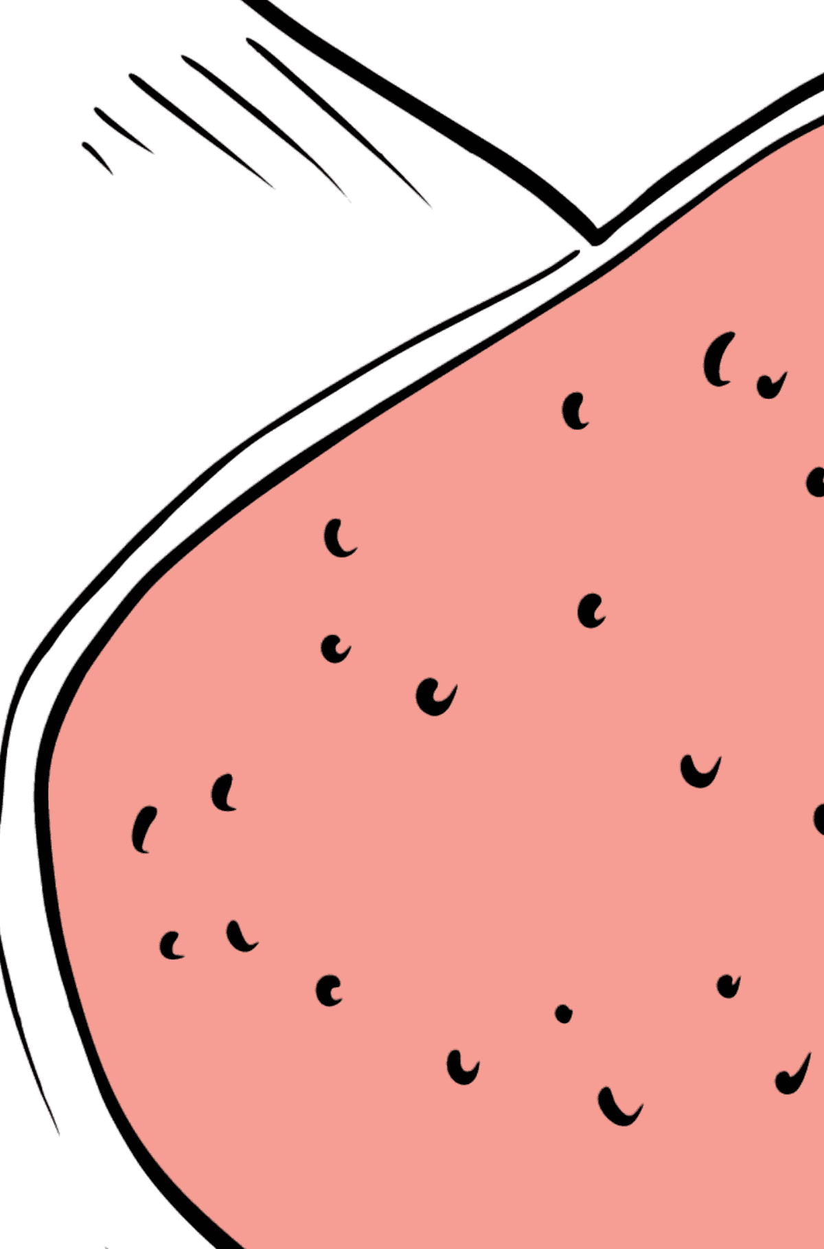 Desenho de Goiabas para colorir - Colorir por Letras para Crianças