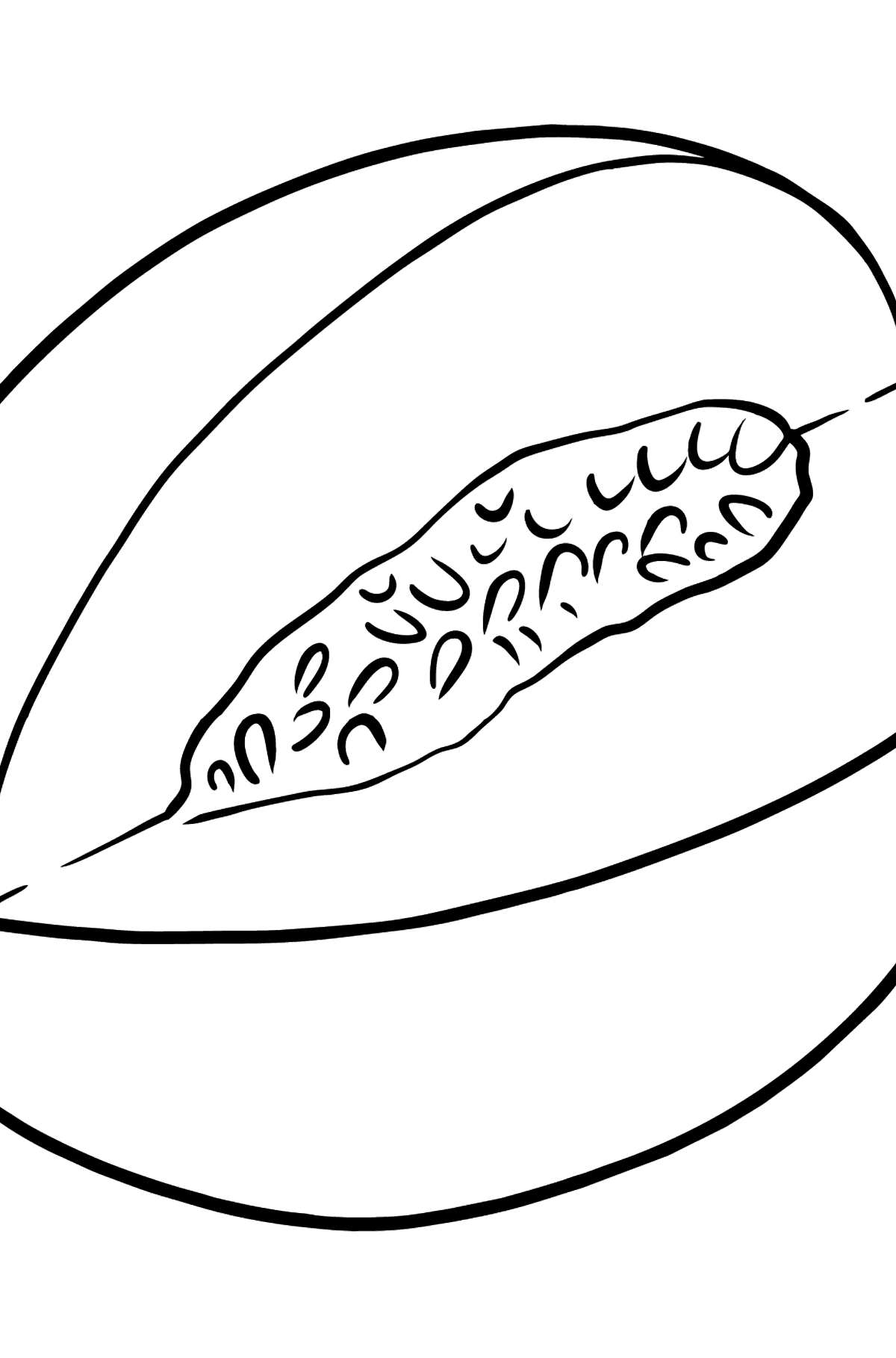 Melon coloring page - Coloring Pages for Kids