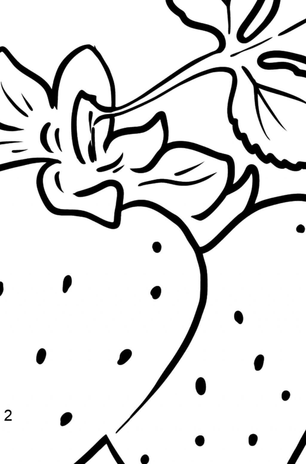 Mewarnai gambar stroberi Online dan Cetak Gratis untuk anakanak!