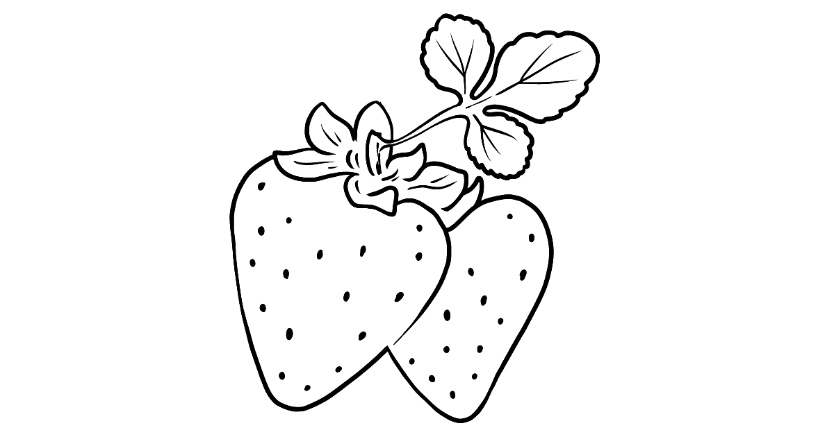 Strawberry Coloring Page Online And Print Free