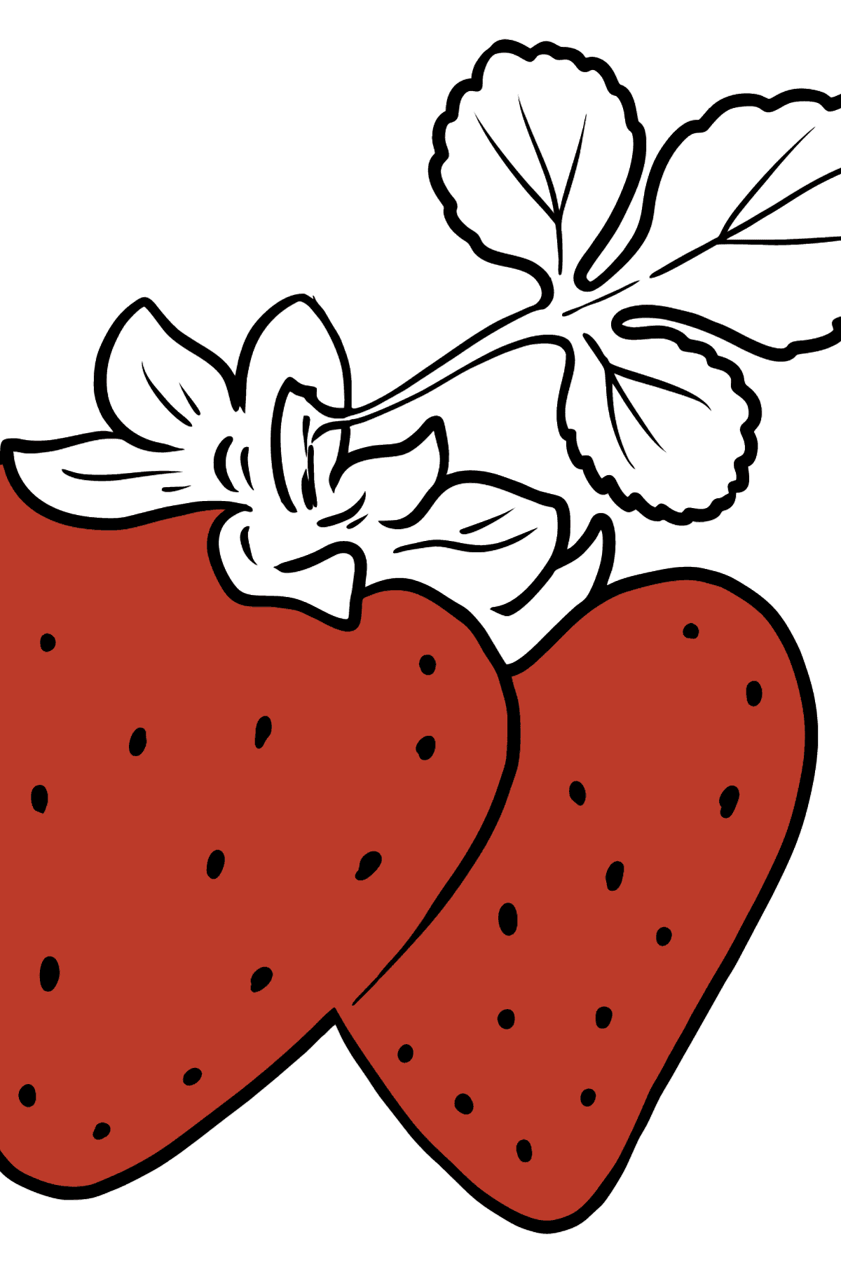 Strawberry coloring page - Coloring Pages for Kids
