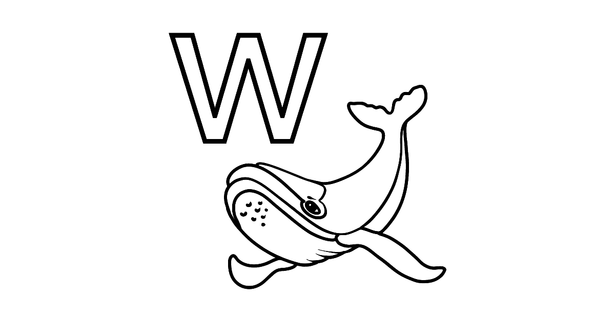 German Letter W coloring pages ♥ Print and Online Free!