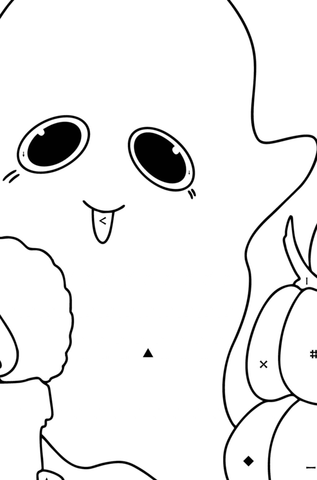 Ghost сoloring page ♥ Online and Printable for Free!
