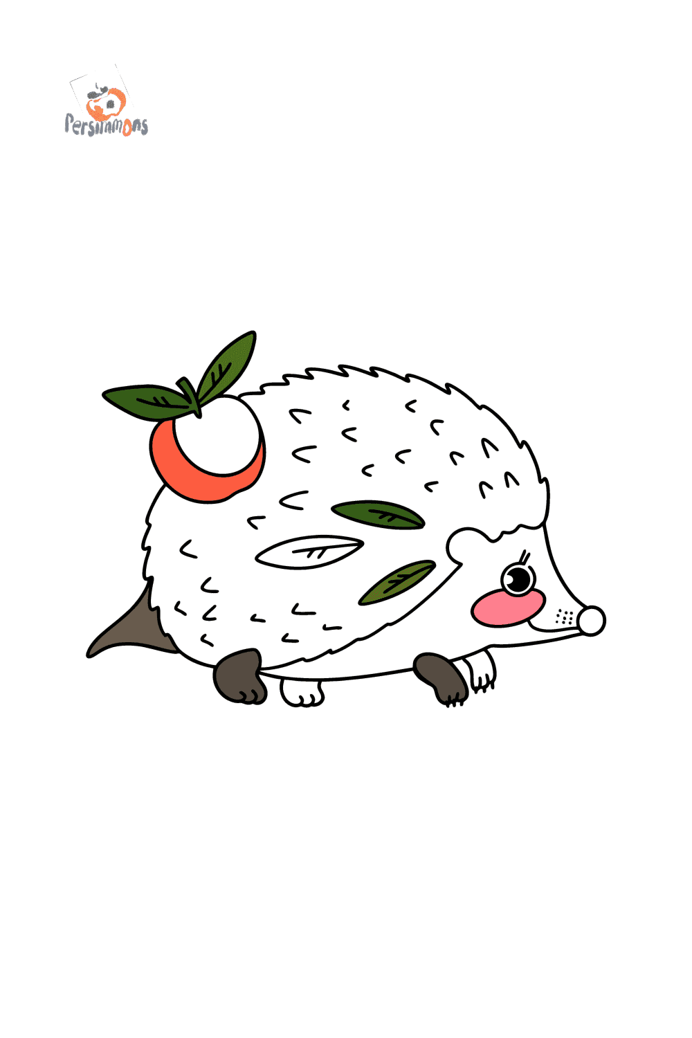 Hedgehog for kids oloring page online and print for free 