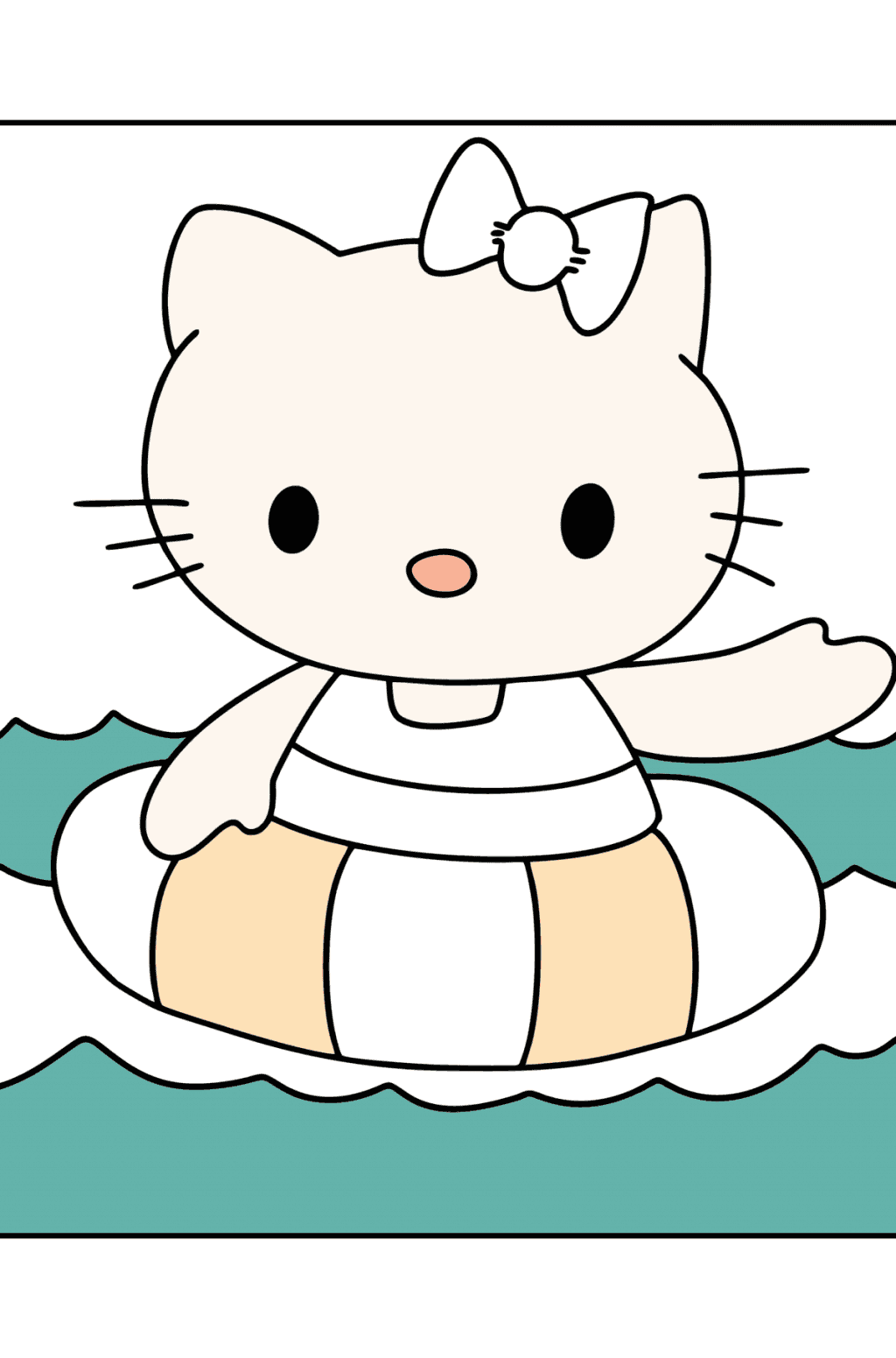 Kleurplaat Hello Kitty halloween Online en uitprinten is gratis!