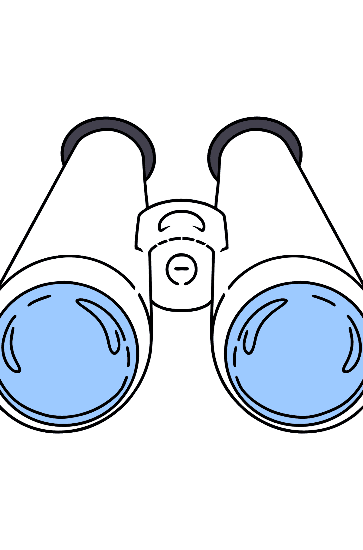 Omalovánka dalekohled - Omalovánky pro děti