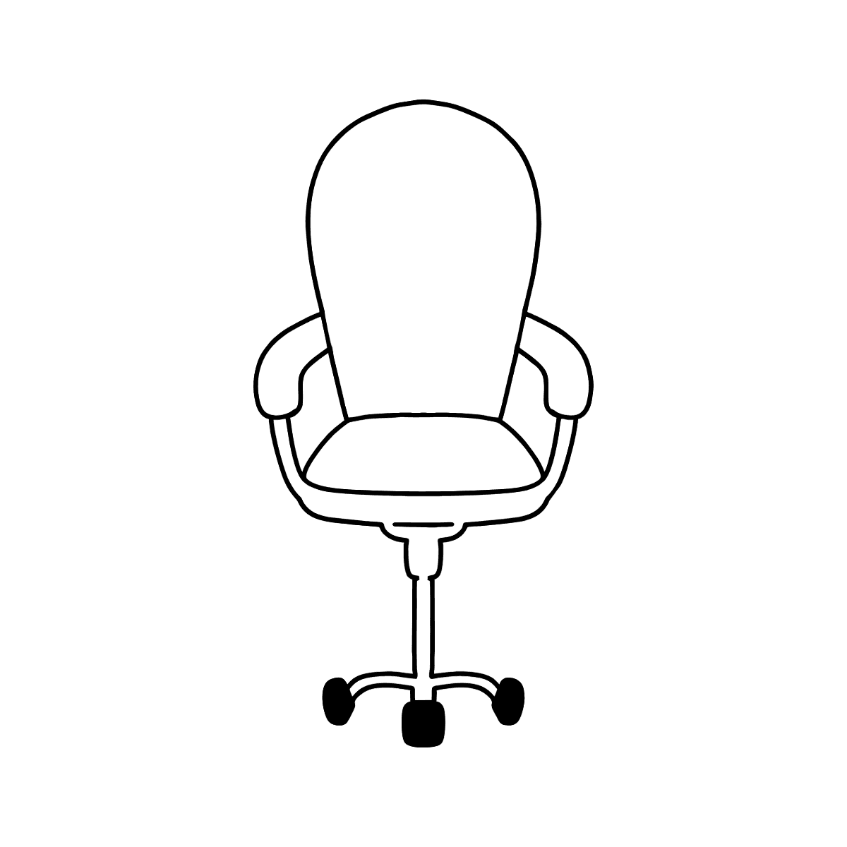 Компьютерное кресло раскраска
