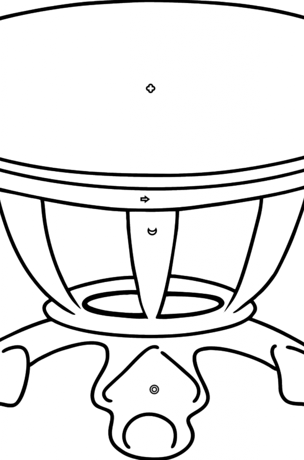 Dining Table coloring page ??? for kids Online or Printable for Free!