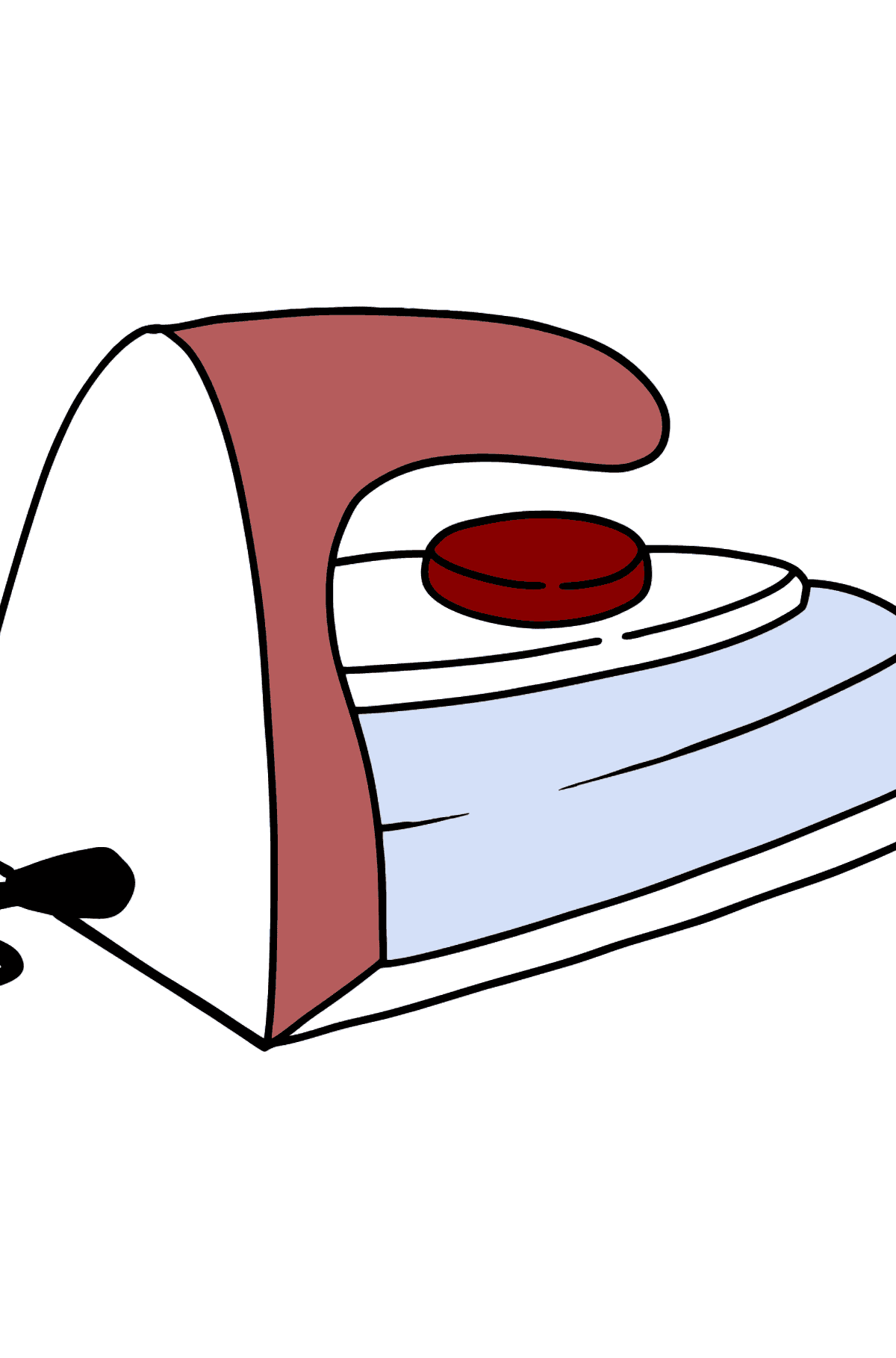 Iron for ironing coloring page - Coloring Pages for Kids