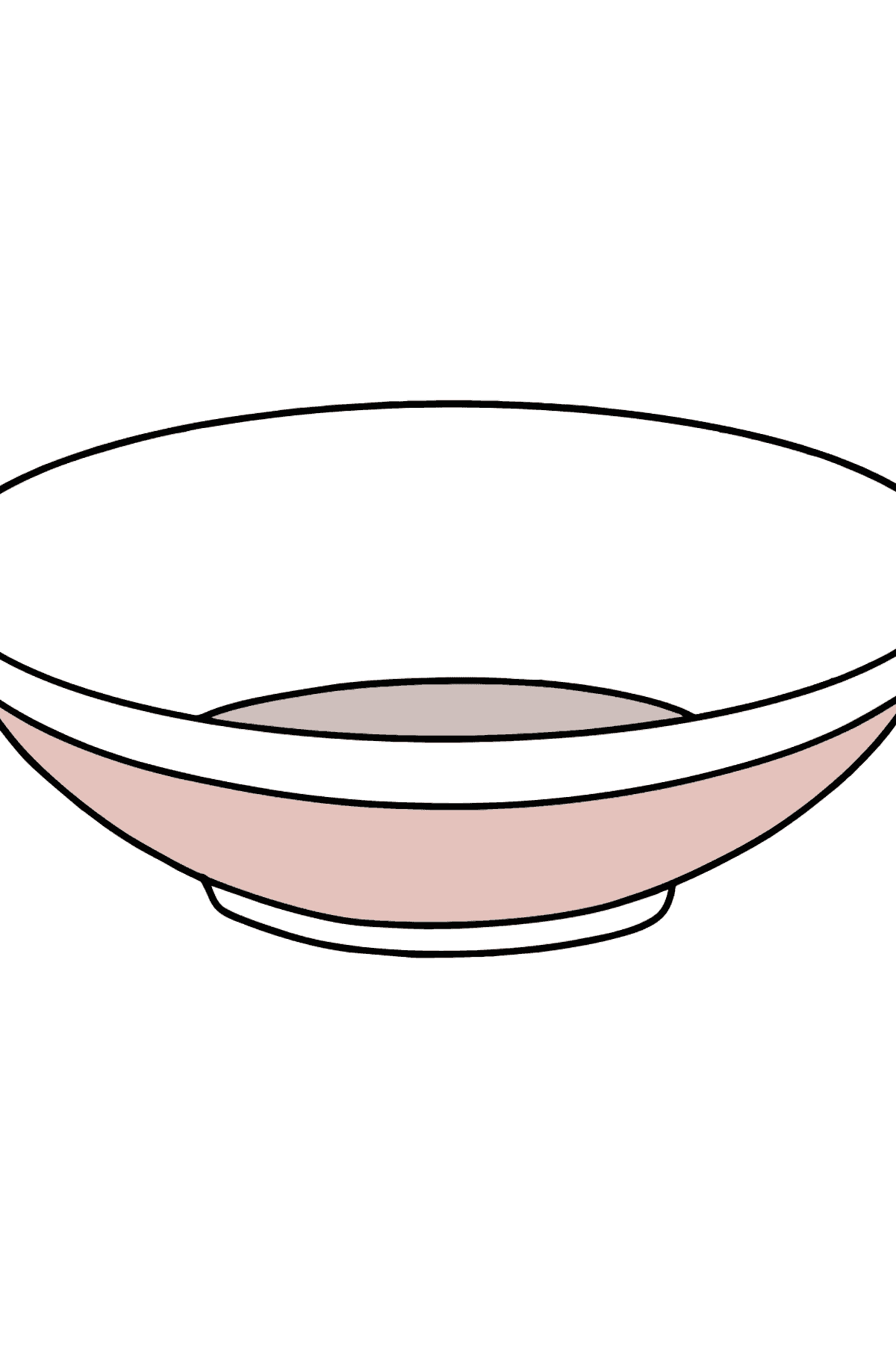 Раскраска тарелка - Картинки для Детей