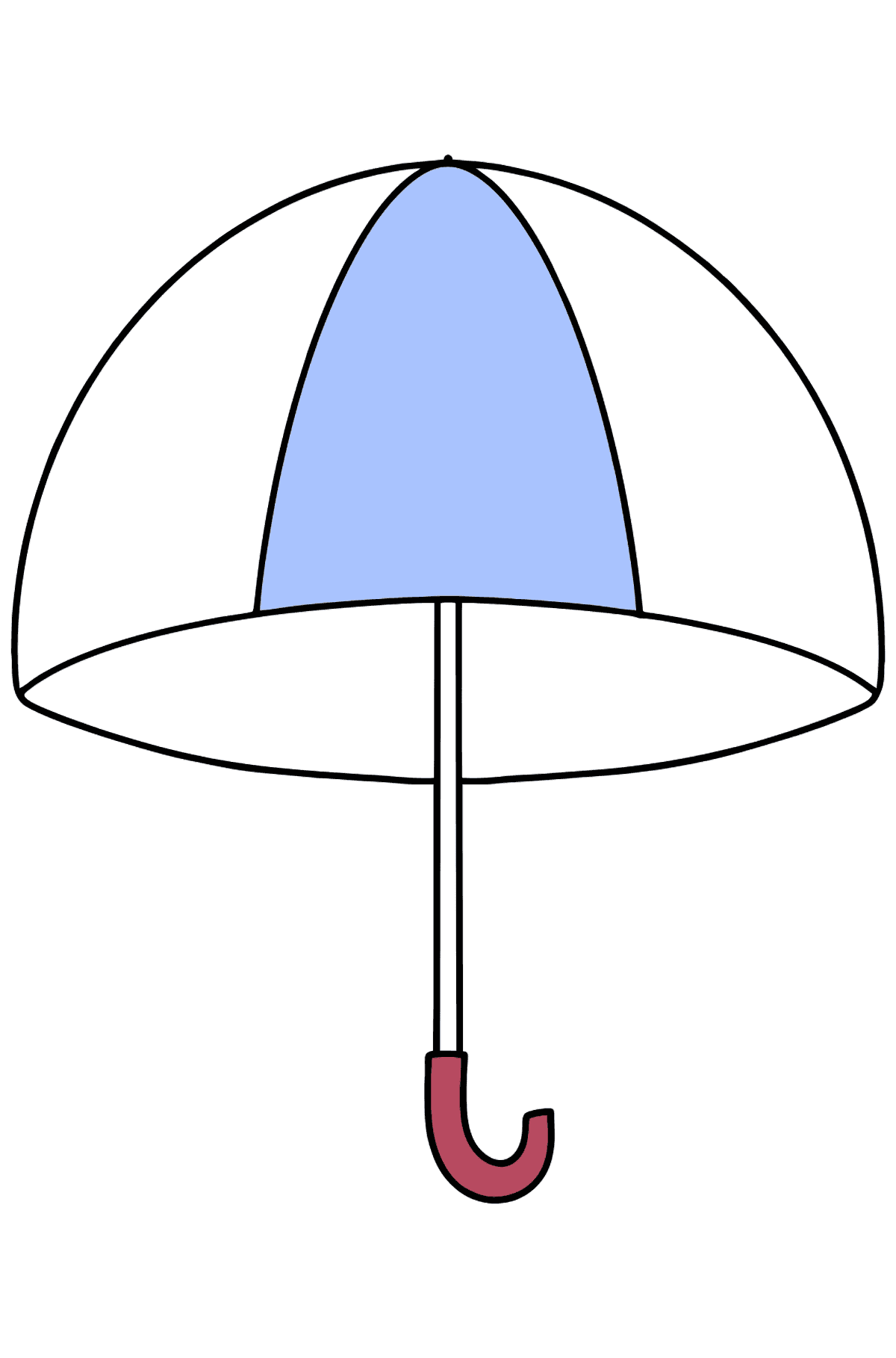 Раскраска зонтик - Картинки для Детей