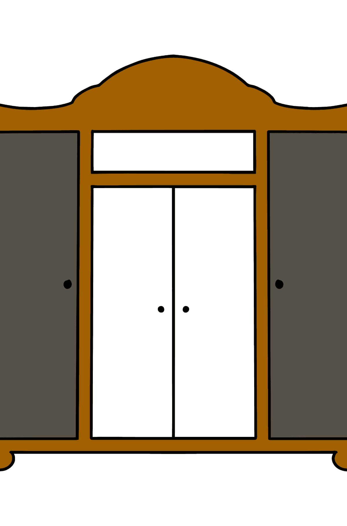 Wardrobe coloring page - Coloring Pages for Kids