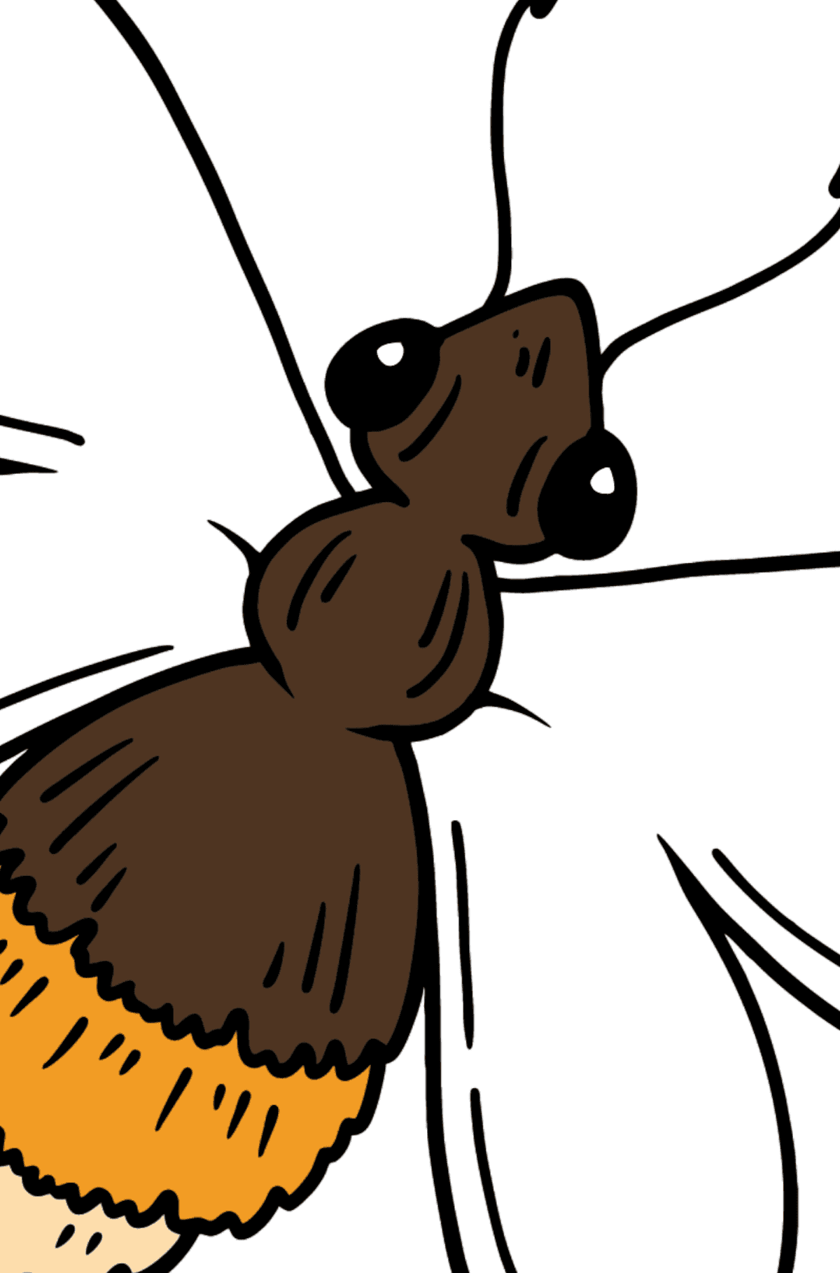 Bee coloring page - Math Coloring - Addition for Kids