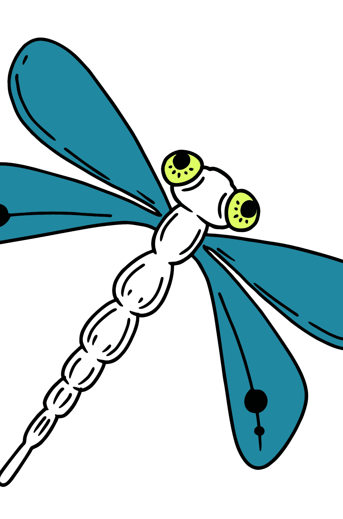 Dragonfly coloring page - Coloring Pages for Kids