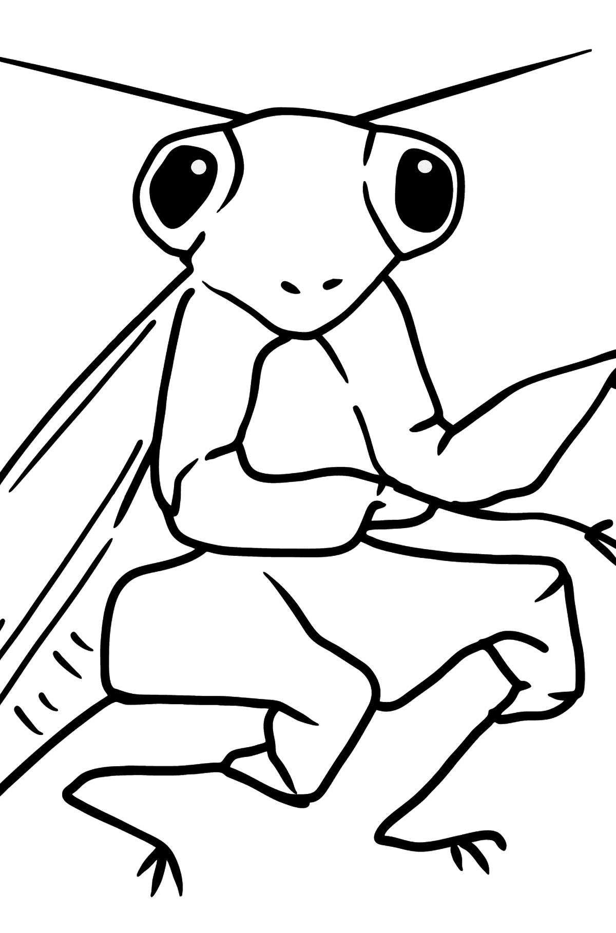 Mantis coloring page - Coloring Pages for Kids