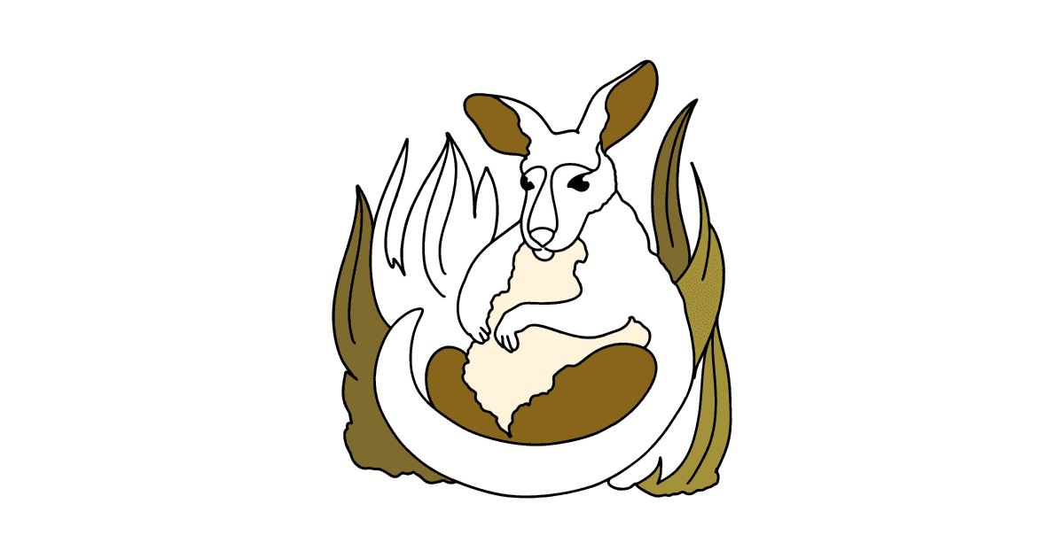 Coloring page - Adorable baby kangaroo ♥ Online and Print for Free!