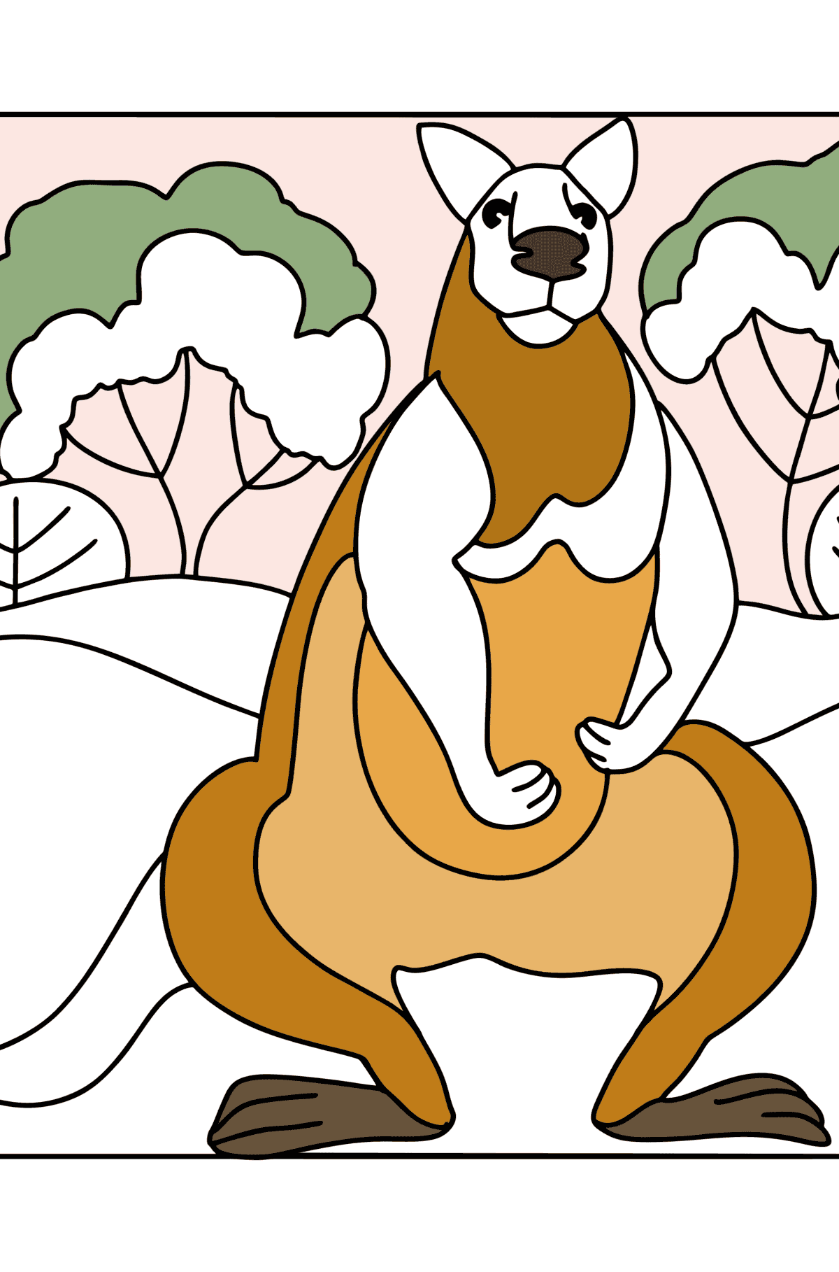 Giant Kangaroo coloring page - Coloring Pages for Kids
