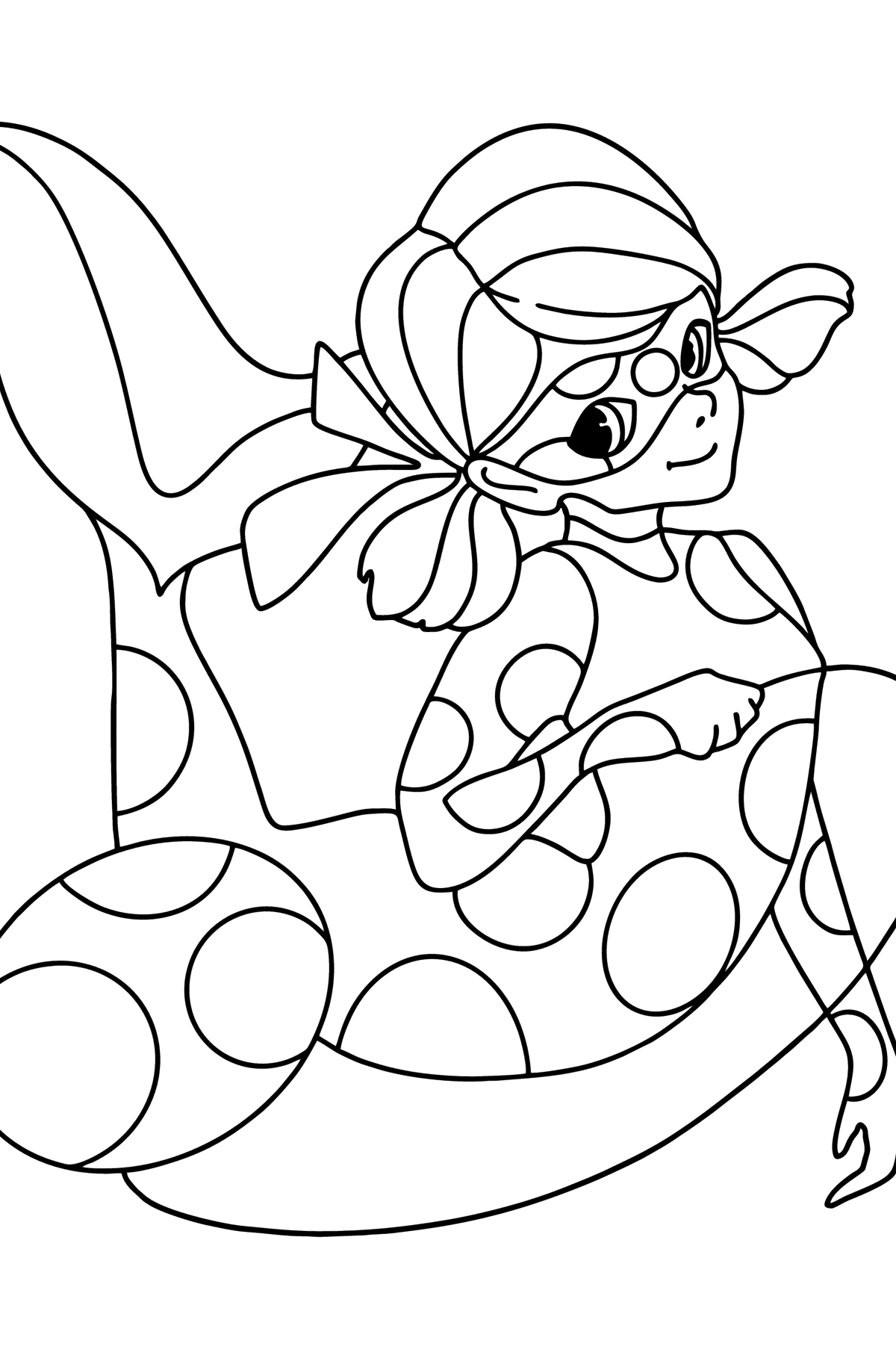 Dibujo de Aqua Ladybug para colorear - Dibujos para Colorear para Niños