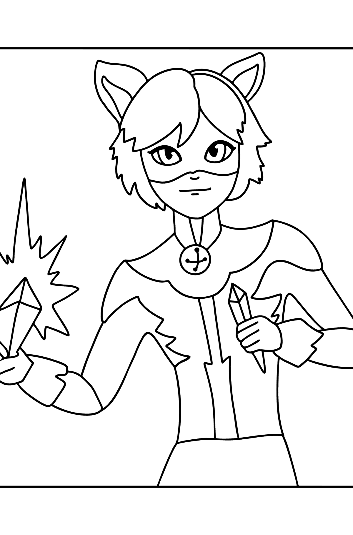 104 Coloring Pages Cat Noir Best