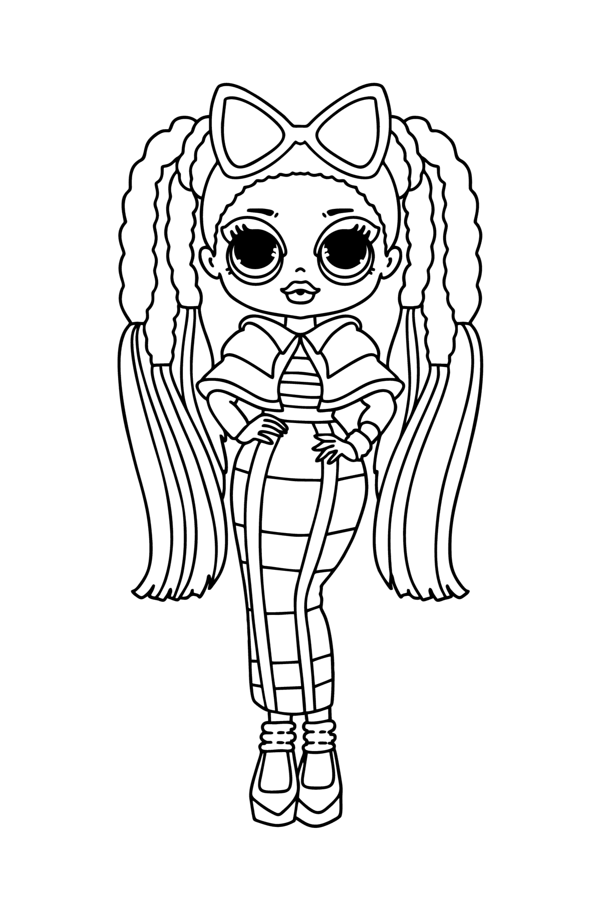 Desenho de LOL OMG Cute Girl para colorir