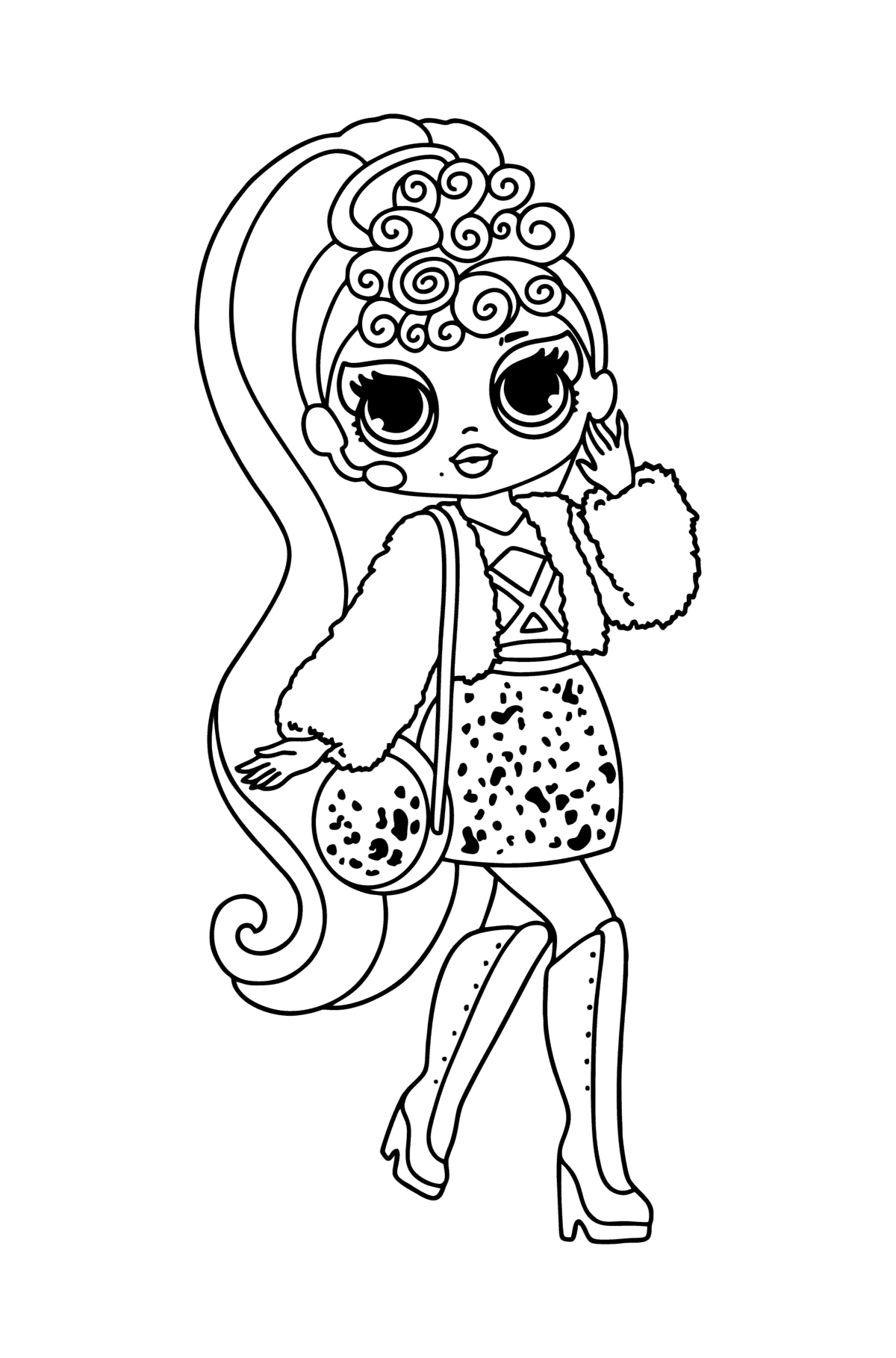 Desenho LOL OMG Lady Diva para colorir