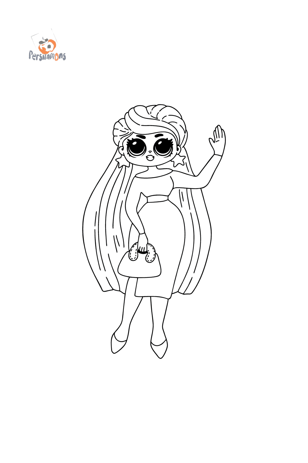 coloring page lol surprise omg lara online and print for free